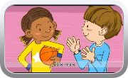Let's play basketball. - Badminton. - English song for Children - Let's chant (Listen and Repeat)