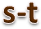 s-t