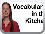 English Vocabulary -- Words for the Kitchen -- American English